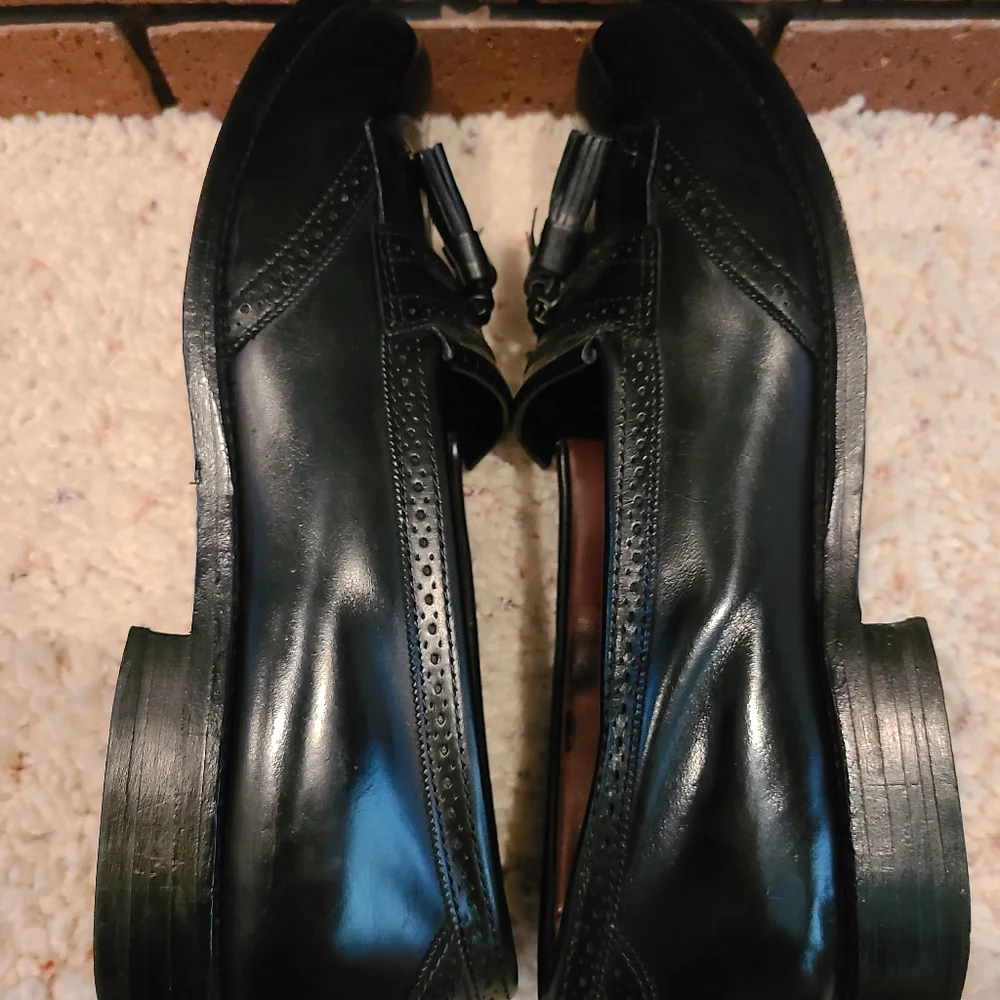 Allen Edmonds Bridgeton Black Slip-On Dress Loafer Shoes Size 9 1/2 D - Picture 10 of 16